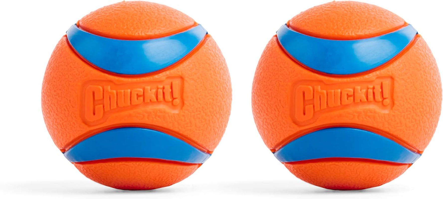Ultra Ball, Durable High Bounce Rubber Dog Ball, Launcher Compatible, 2 Pack, Medium