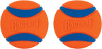 Ultra Ball, Durable High Bounce Rubber Dog Ball, Launcher Compatible, 2 Pack, Medium