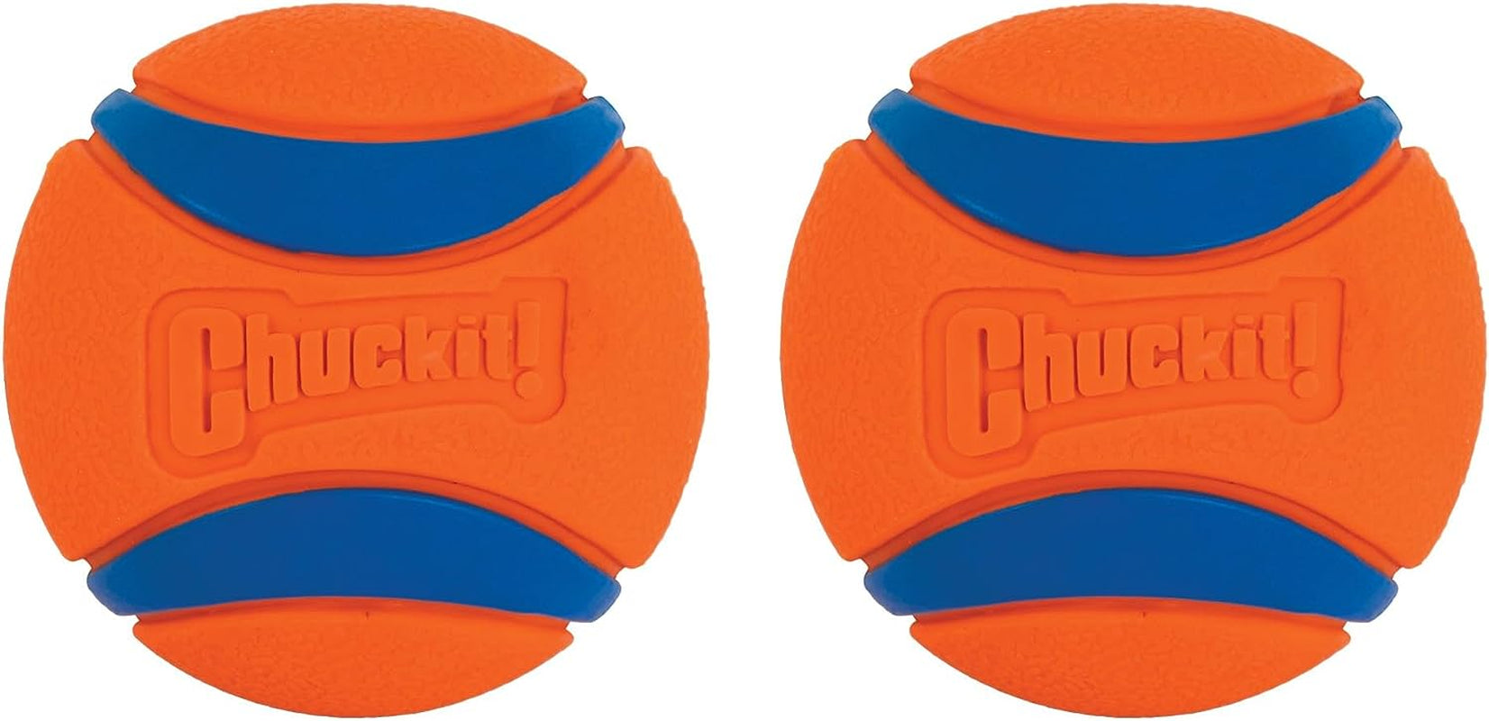 Ultra Ball, Durable High Bounce Rubber Dog Ball, Launcher Compatible, 2 Pack, Medium