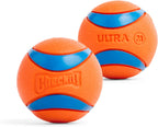 Ultra Ball, Durable High Bounce Rubber Dog Ball, Launcher Compatible, 2 Pack, Medium