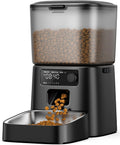 Automatic Cat Feeder with Stainless Steel Bowl, 3.5L Cat Feeder with Timer ,Pet Food Dispenser for 1-6 Meals a Day, Dry Food Auto Feeders for Cats Dogs