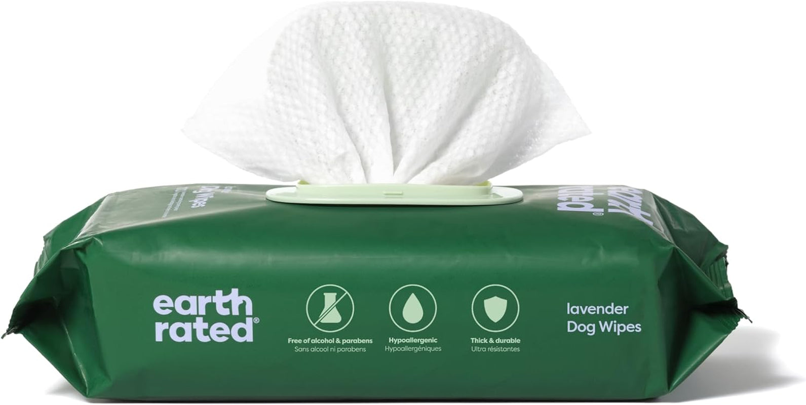Pet Wipes for Dogs, Hypoallergenic, Cleaning and Hydrating, for Grooming Paws, Body and Bums, Unscented, 100 Count