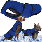 XXL Dog Cooling Vest - Easy On/Off Cooling Coat with Double Velcro & Zip Neck, Lightweight & Portable Cooling Jacket for Dogs, Perfect for Dog Owners, Walkers, Sitters & Pet Carers