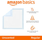 Dog and Puppy Training Pads, Leakproof, 5-Layer Design with Quick-Dry Surface, Regular, Pack of 50, Blue