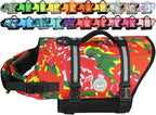 Rip Stop Dog Life Jacket, Buoyancy Aid with Handle, Buoyancy for Doggy, Dog Life Jacket for Swimming & Boating, XXS, Bright Orange