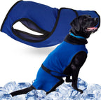XXL Dog Cooling Vest - Easy On/Off Cooling Coat with Double Velcro & Zip Neck, Lightweight & Portable Cooling Jacket for Dogs, Perfect for Dog Owners, Walkers, Sitters & Pet Carers
