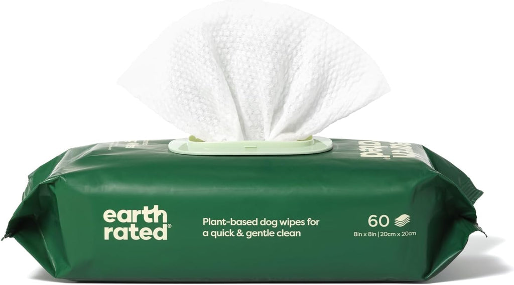 Pet Wipes for Dogs, Hypoallergenic, Cleaning and Hydrating, for Grooming Paws, Body and Bums, Unscented, 100 Count