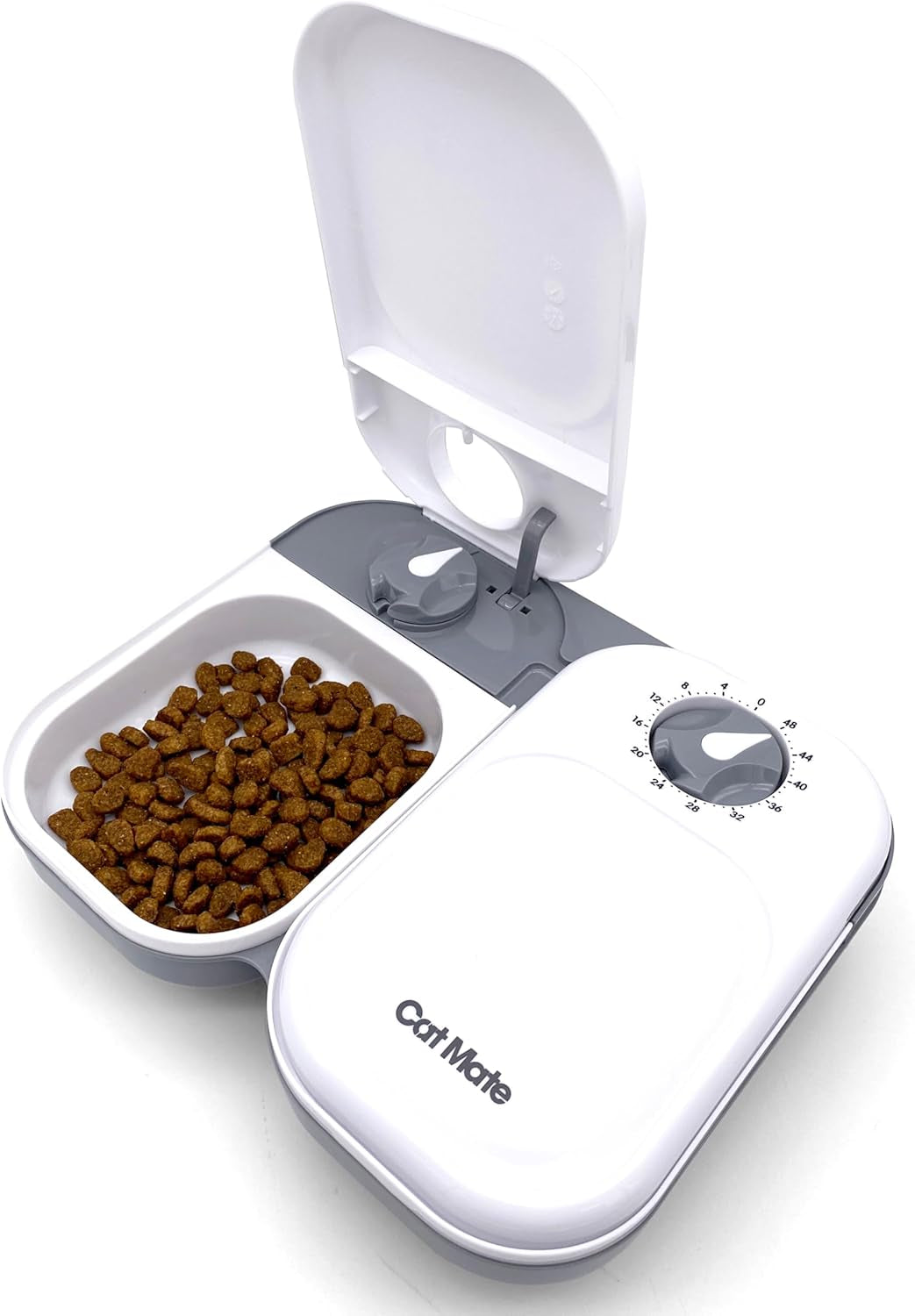C200 Automatic Pet Feeder with Digital Timer & Ice Pack – up to 2 Wet or Dry Food Meals, No Apps or Wifi, Portion Control, Reliable Feeding for Cats & Small Dogs