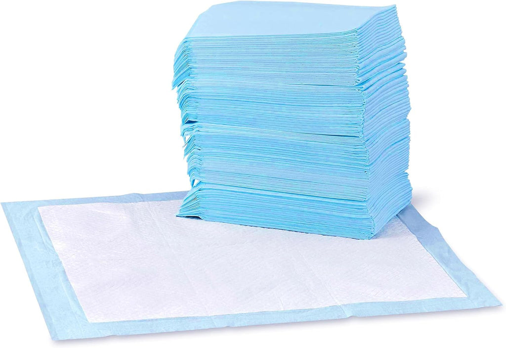 Dog and Puppy Training Pads, Leakproof, 5-Layer Design with Quick-Dry Surface, Regular, Pack of 50, Blue