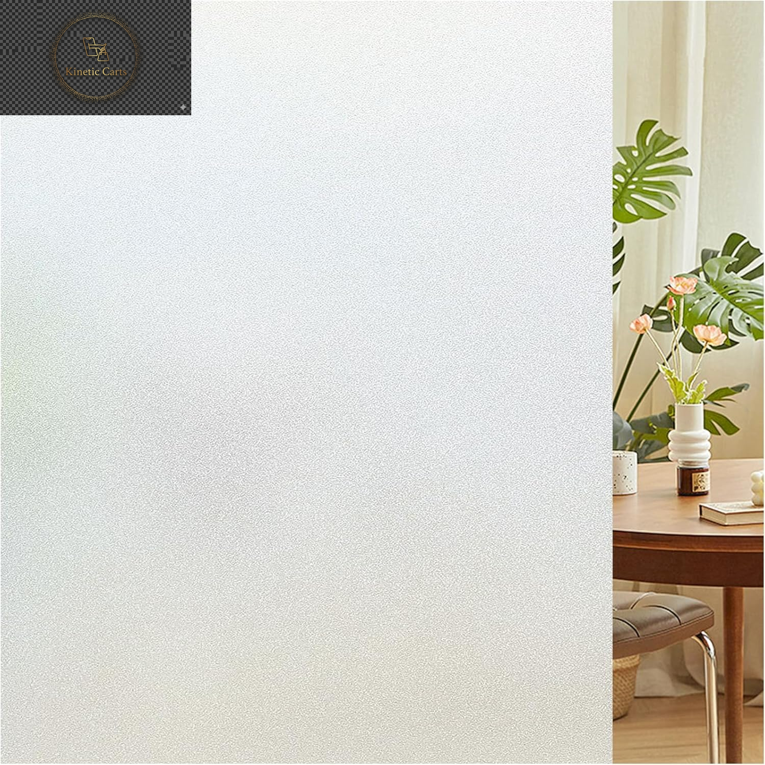 Reflective One Way Window Film Privacy: Mirror Heat Control Sun Blocker Window Tint Film, UV Protection anti Glare, No Glue Clear Daytime Privacy for Home Office (Silver, 44.5 * 200Cm)