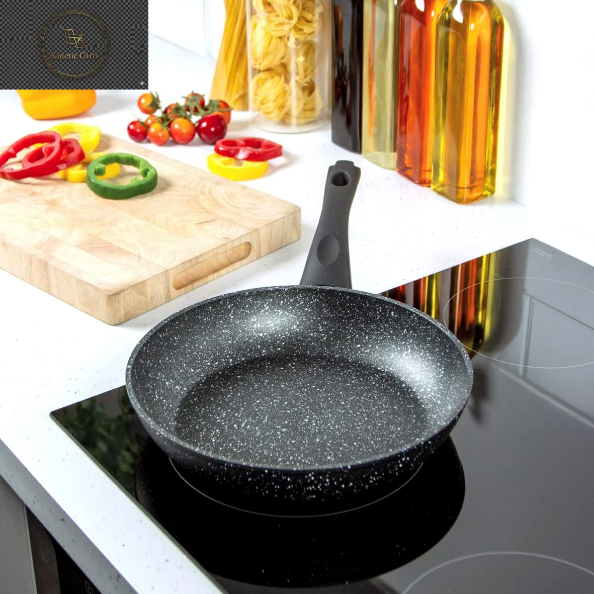 67080 Classic 28Cm Frying Pan/Non-Stick Coating/Cool Touch Handle/Suitable for Induction, Electric and Gas Hobs/Black Colour