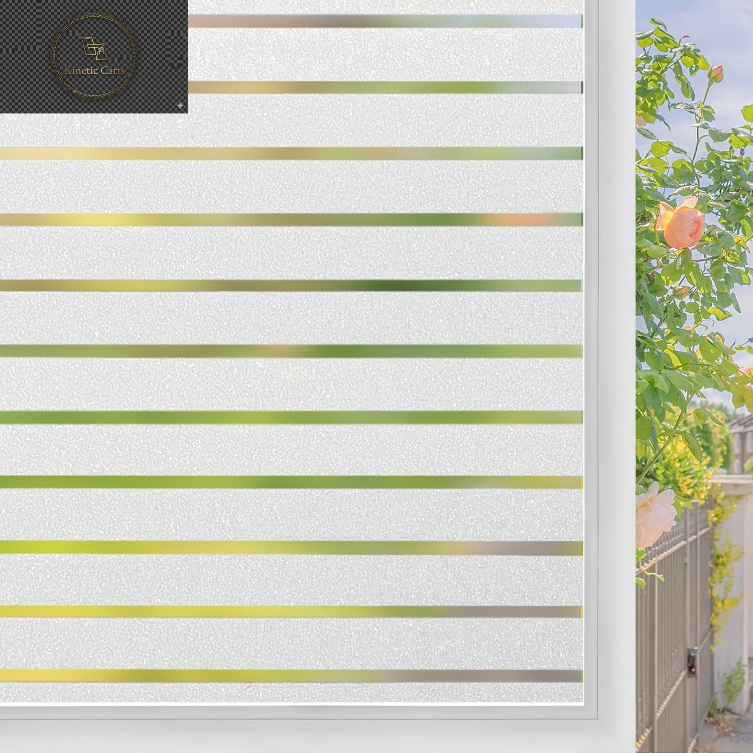 Reflective One Way Window Film Privacy: Mirror Heat Control Sun Blocker Window Tint Film, UV Protection anti Glare, No Glue Clear Daytime Privacy for Home Office (Silver, 44.5 * 200Cm)